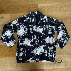 Daniel Patrick Pullover Batting Jacket in Black & Cream